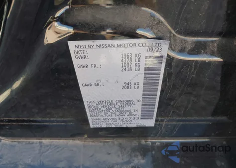 2024 Nissan Altima Sv Fwd z USA, uszkodzony, nr VIN 1N4BL4DV2RN324733